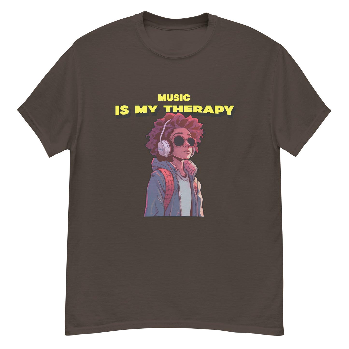 Music is my therapy Unisex tee || Happiness and Music Store