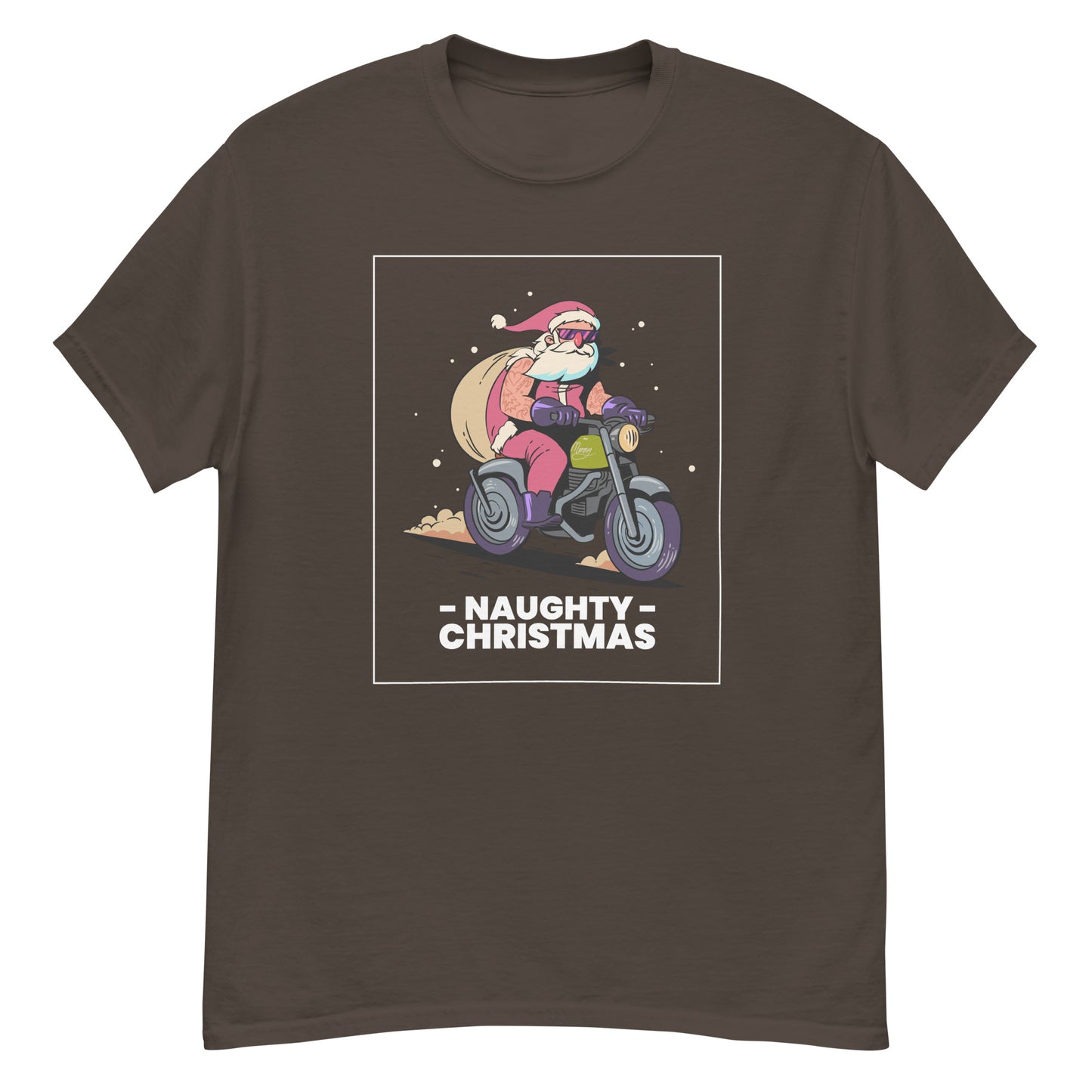 Naughty Christmas classic tee || Happiness and Music Merch