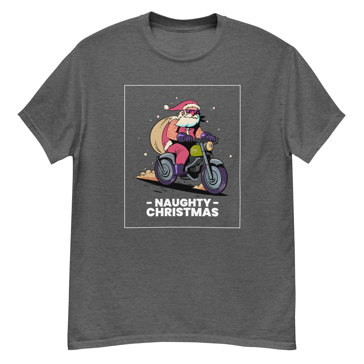 Naughty Christmas classic tee || Happiness and Music Merch