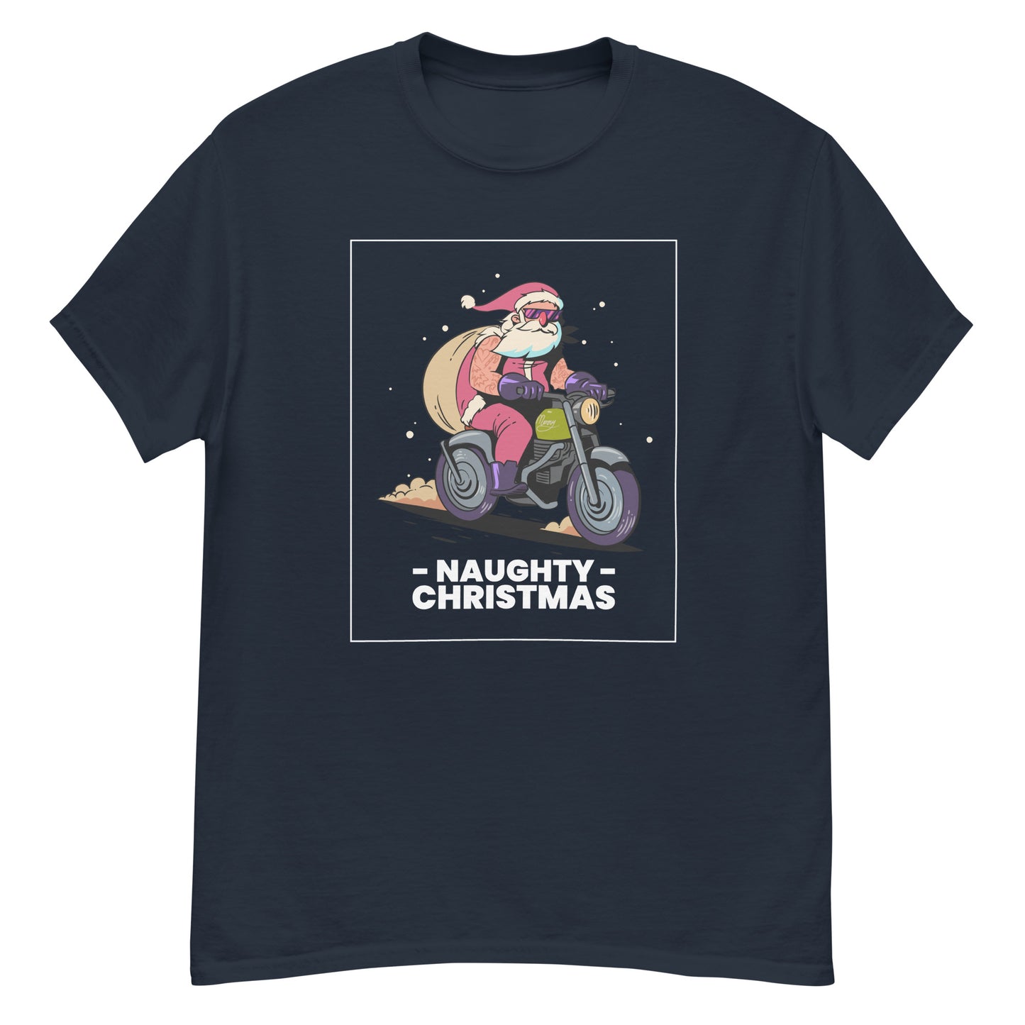 Naughty Christmas classic tee || Happiness and Music Merch