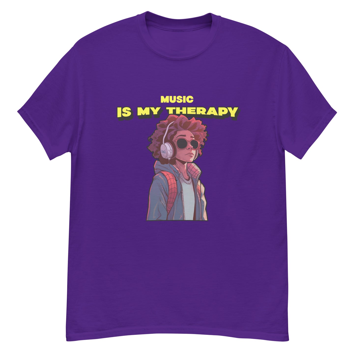 Music is my therapy Unisex tee || Happiness and Music Store