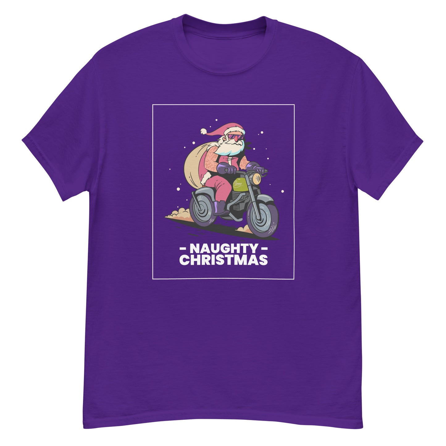 Naughty Christmas classic tee || Happiness and Music Merch