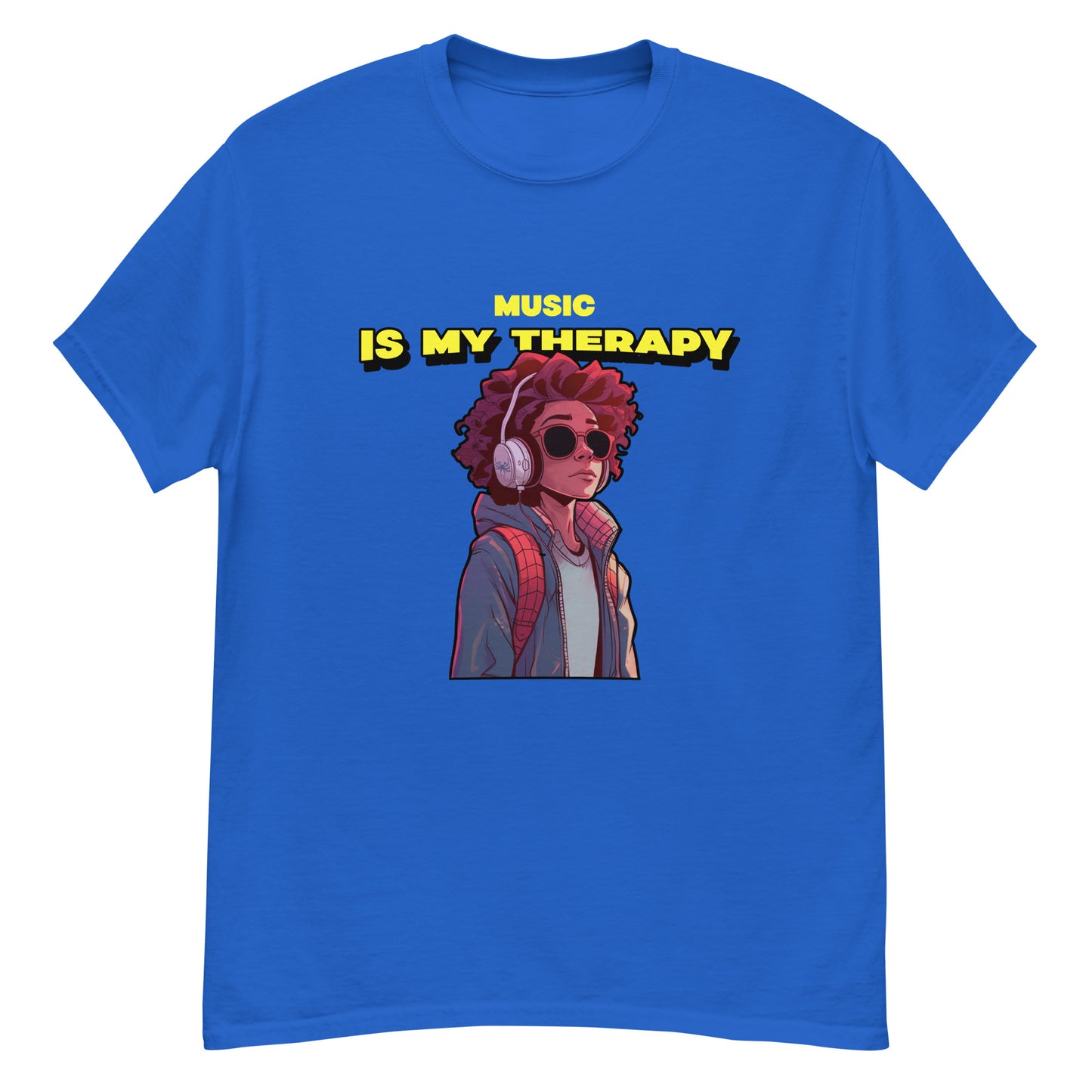 Music is my therapy Unisex tee || Happiness and Music Store