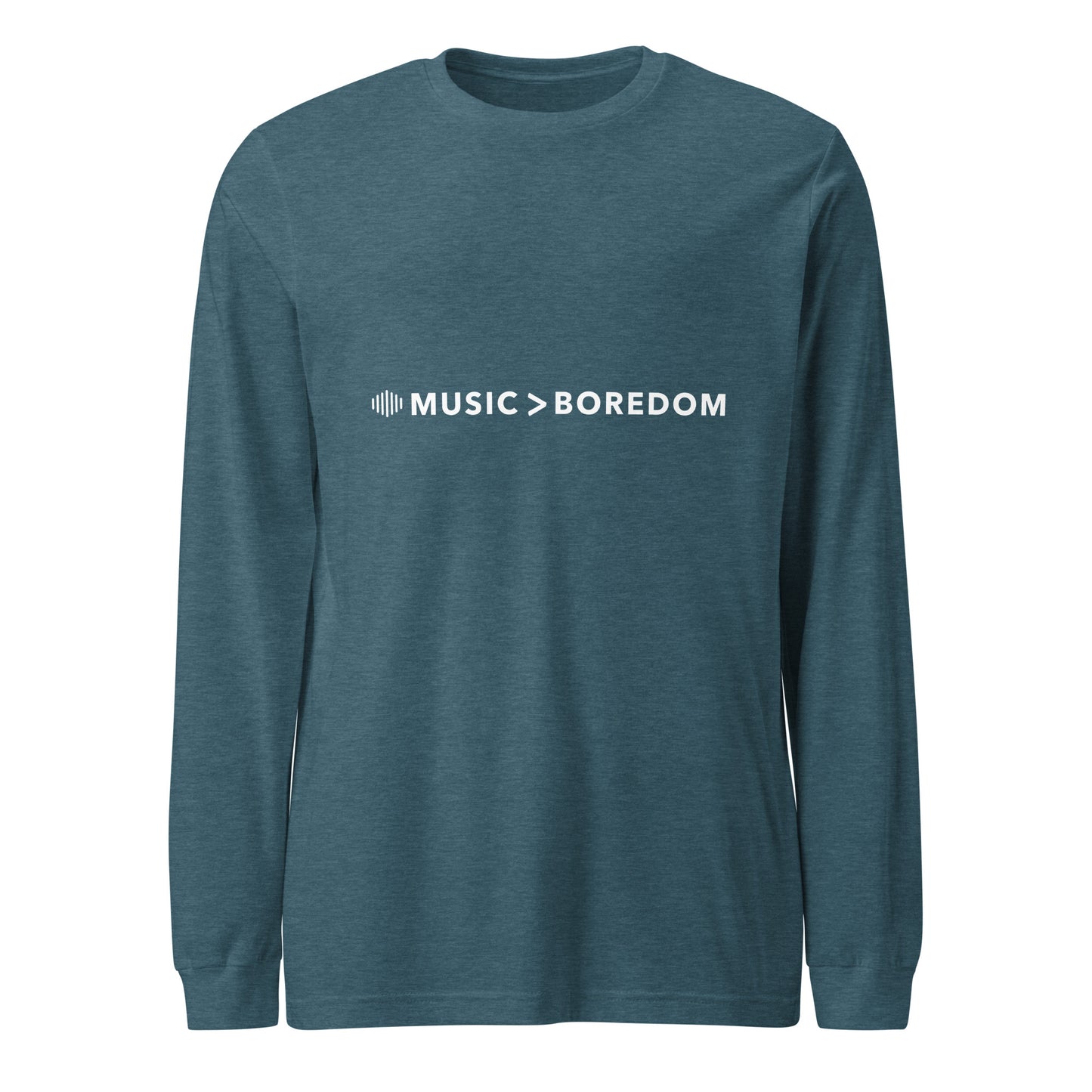 Music > Boredom Long Sleeve Tee || Happiness and music Merch