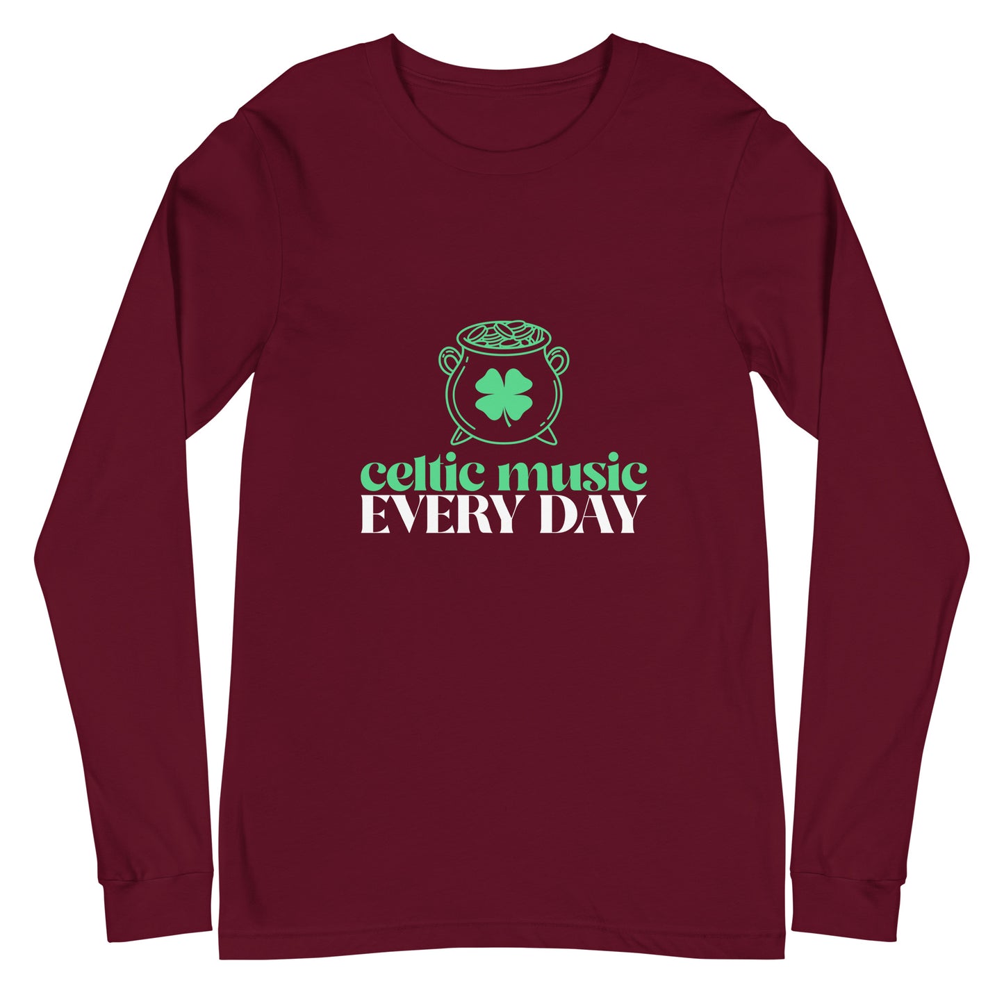 Celtic Music Everyday Long Sleeve Tee || Happiness and Music Merch