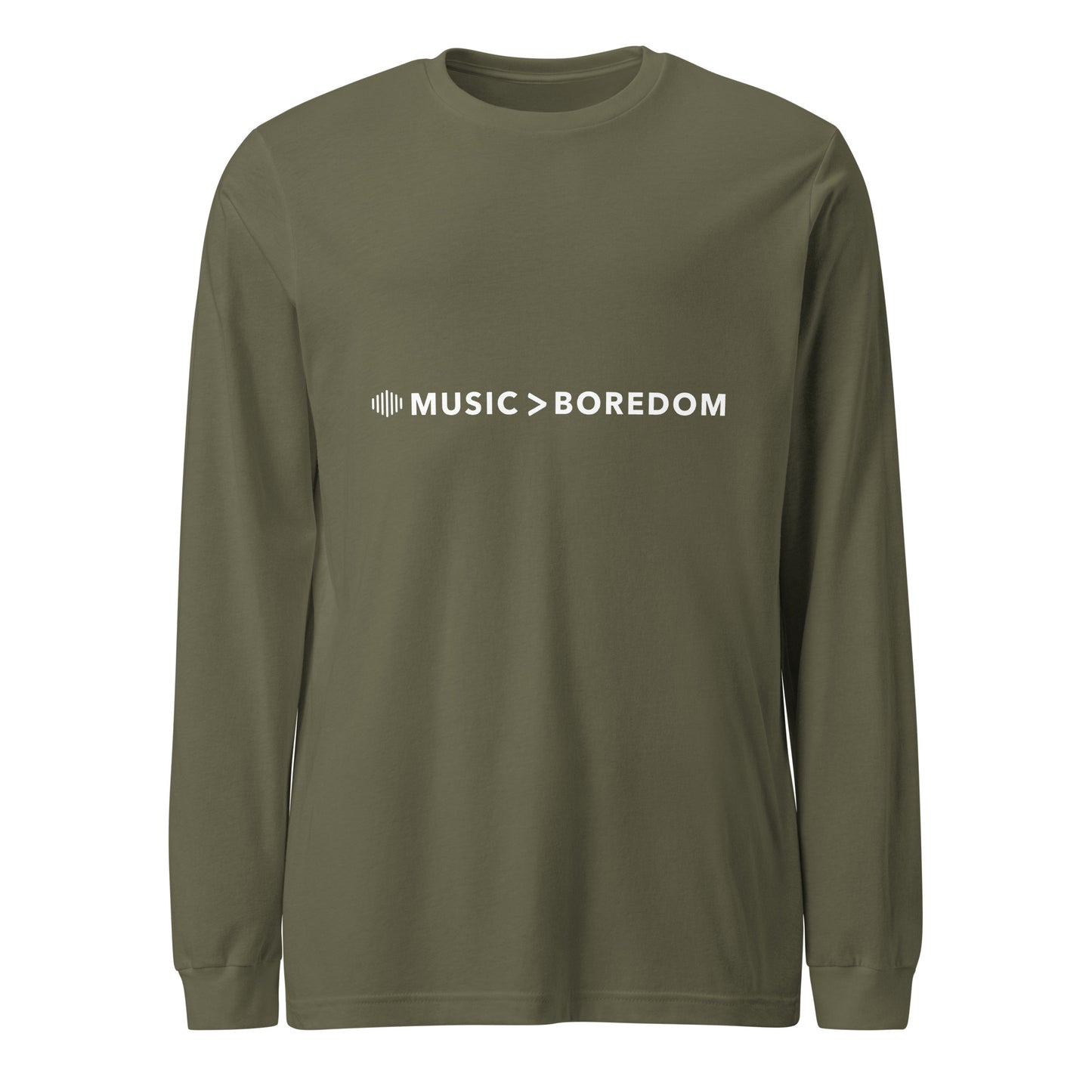 Music > Boredom Long Sleeve Tee || Happiness and music Merch