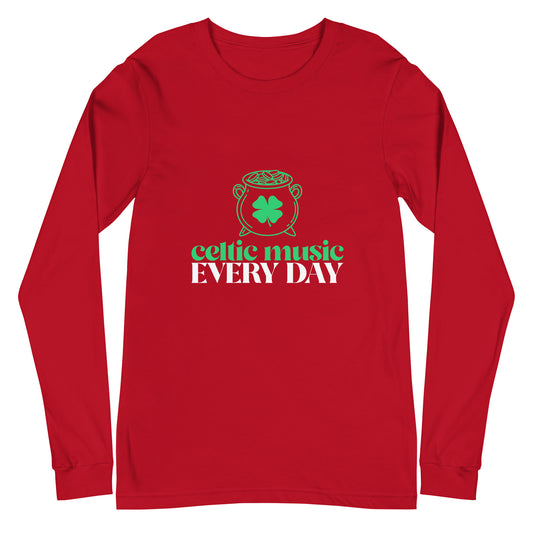 Celtic Music Everyday Long Sleeve Tee || Happiness and Music Merch