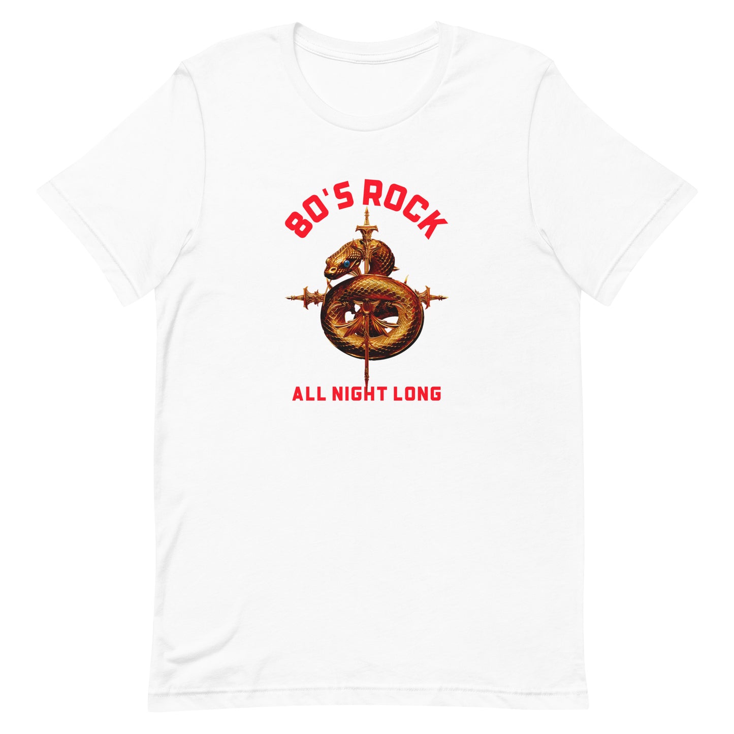 80s Rock All Night Long Unisex t-shirt || Happiness and Music Merch