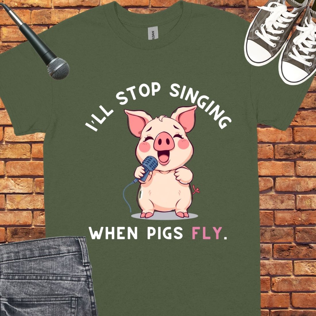I’ll Stop Singing Unisex tee || Happiness and Music Merch