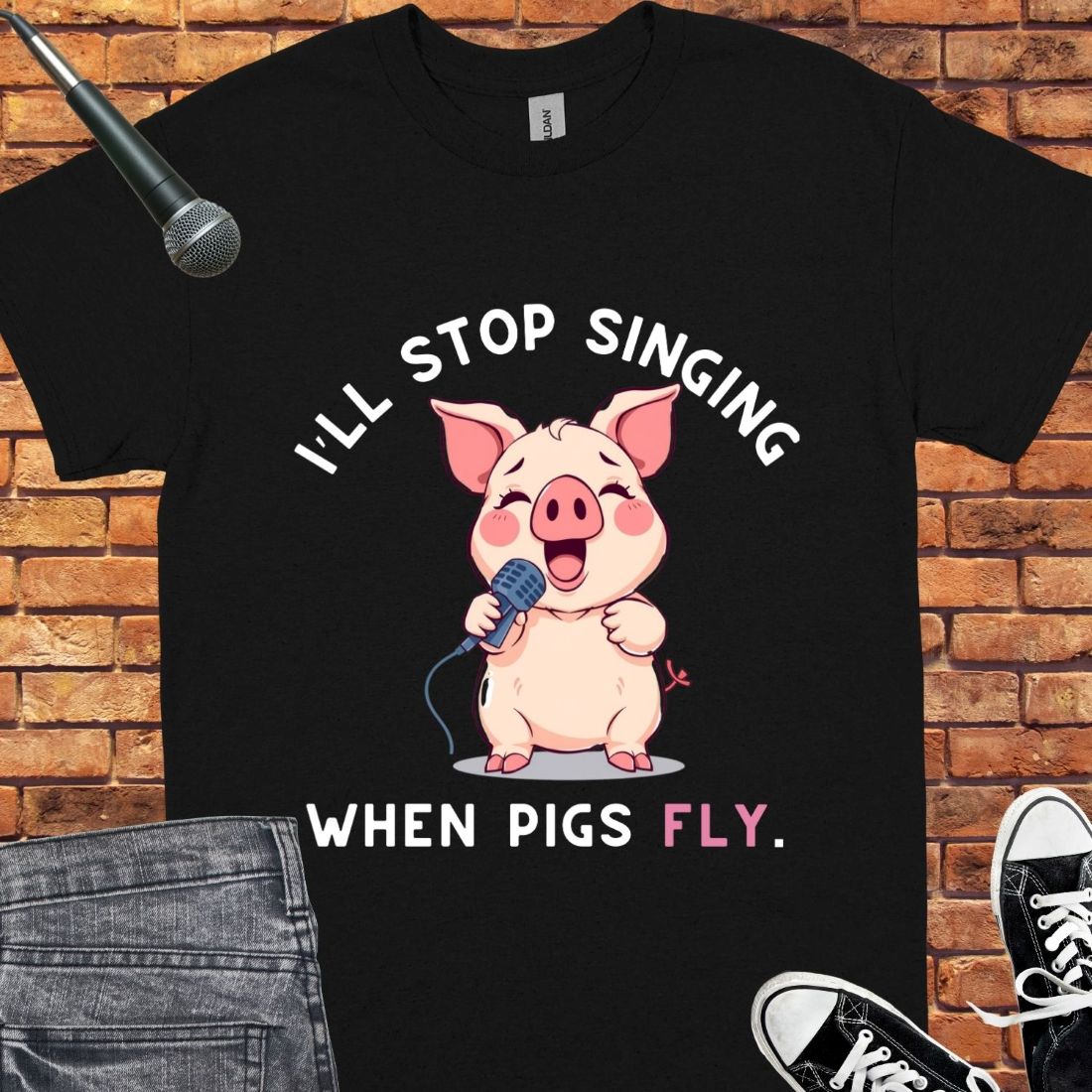 I’ll Stop Singing Unisex tee || Happiness and Music Merch