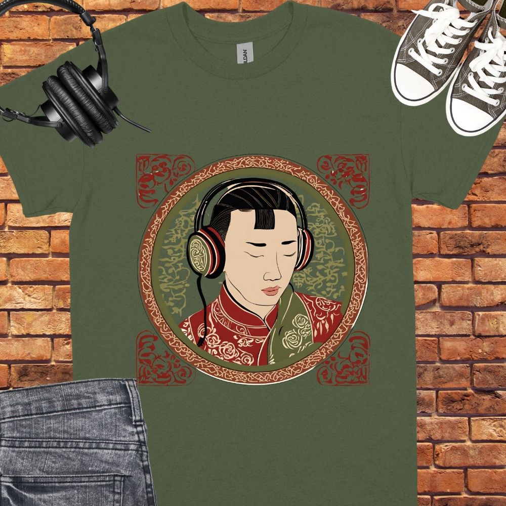 Listening to Music Unisex tee || Happiness and Music Merch